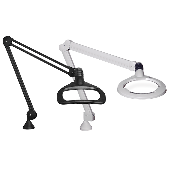 Lenti d'ingrandimento da banco Vision LUXO, Wave LED ESD, Circus LED